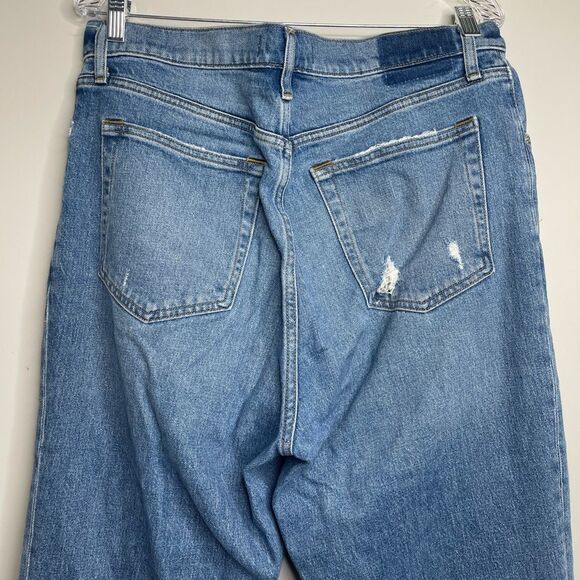Abercrombie & Fitch 90s Straight Ultra High Rise Jeans Size 14 L / 32 - Picture 8 of 9